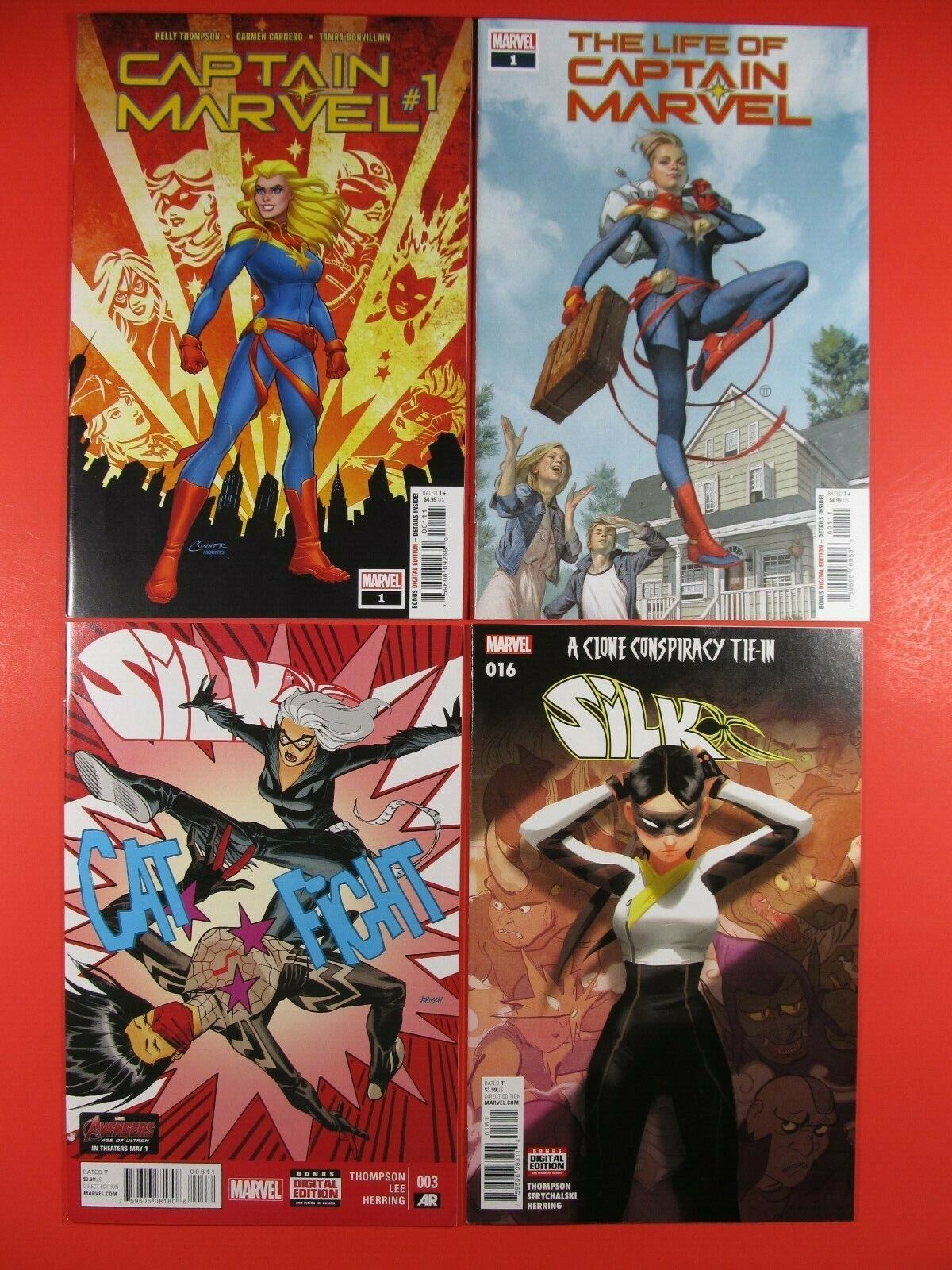 48 Comics Lot Captain Marvel Silk Firestar Inhumans CloakDagger Hotshots Batgirl