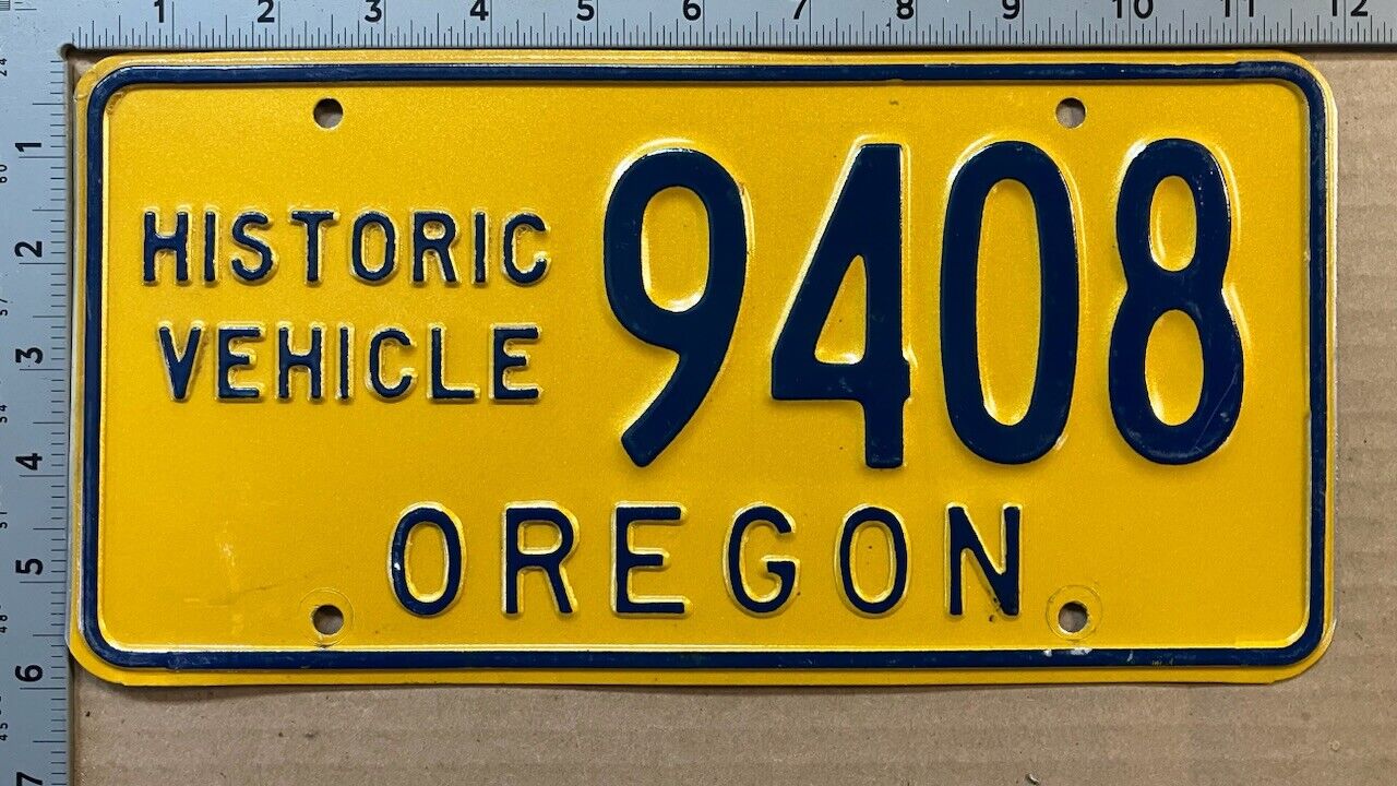 1974 Oregon historic vehicle license plate 9408 Ford Chevy Dodge 3297