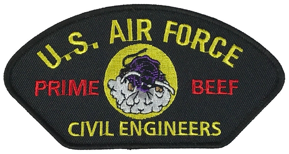 US AIR FORCE PRIME BEEF CIVIL ENGINEERS PATCH - COLOR - Veteran Owned Business