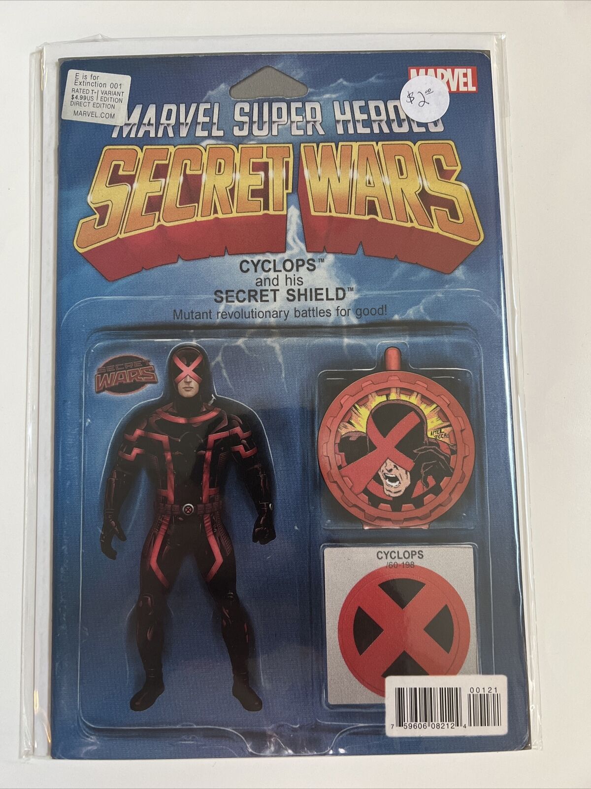 Marvel\'s E is for Extinction #1 (2015) NM Action Figure Variant Cover - Cyclops