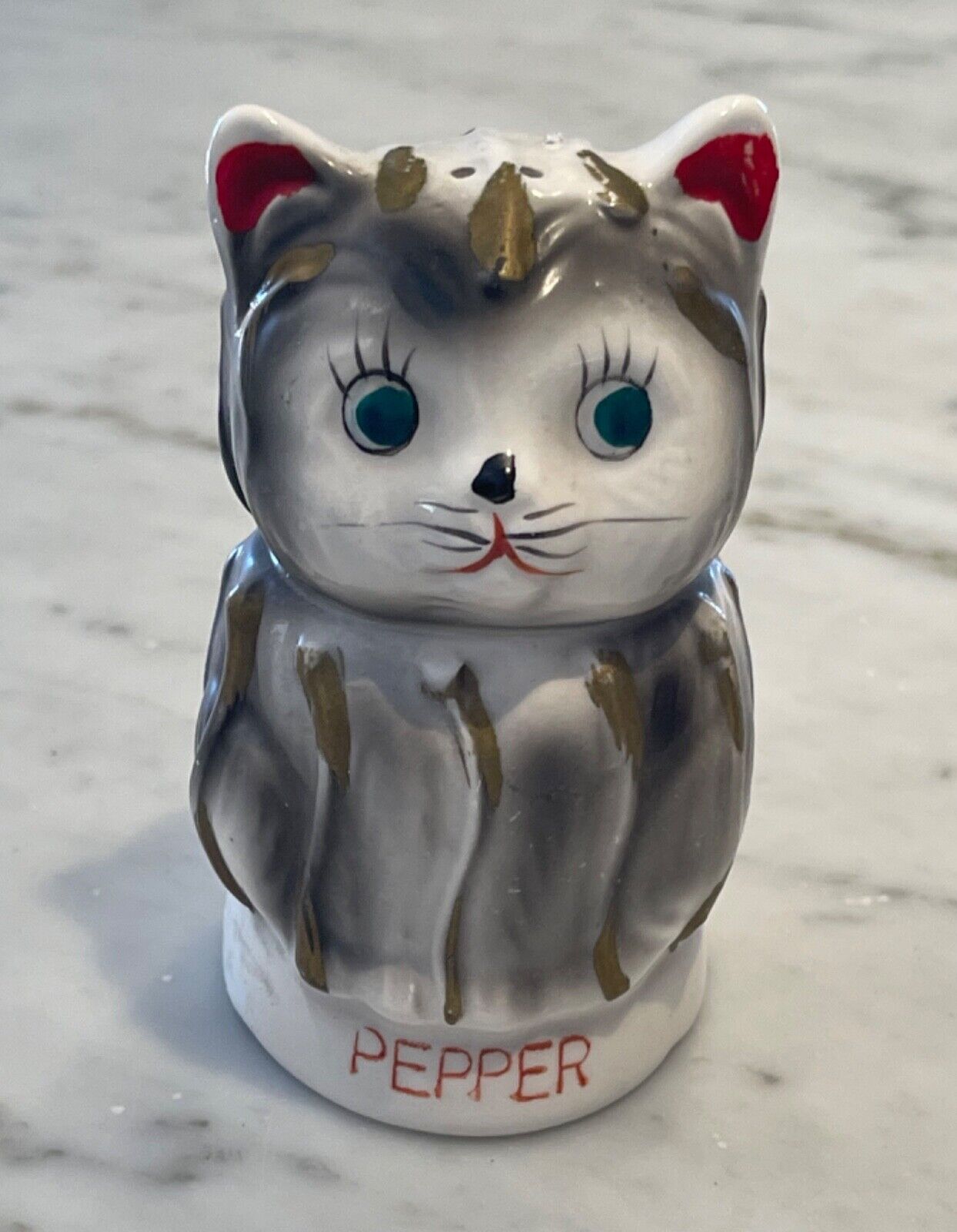 Vintage 1950s TILSO Anthropomorphic Cat PEPPER Shaker