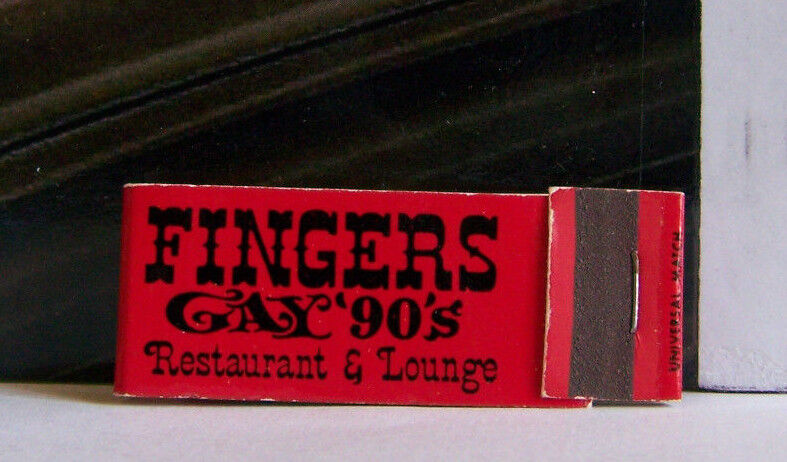 Rare Vintage Matchbook Cover D1 Grand Rapids Michigan Elegants Gay 90s Fingers