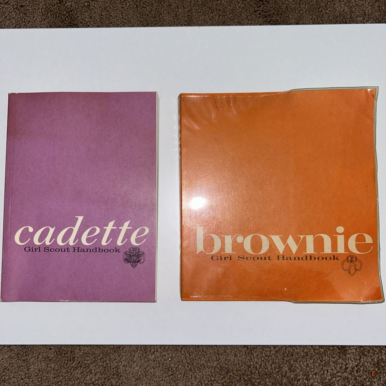 Vintage 1970’s Brownie And Cadette Girl Scout Of America Handbooks Softcover