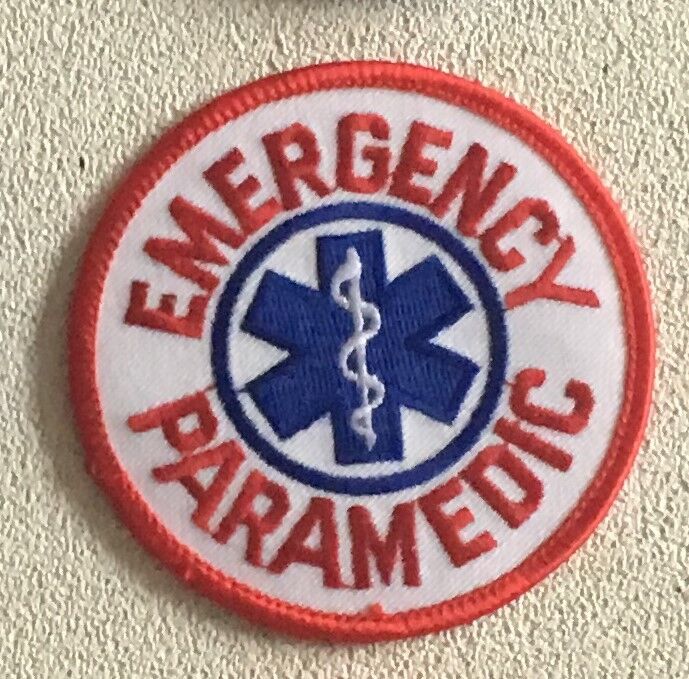 EMERGENCY PARAMEDIC blue star of life patch 3 in #6