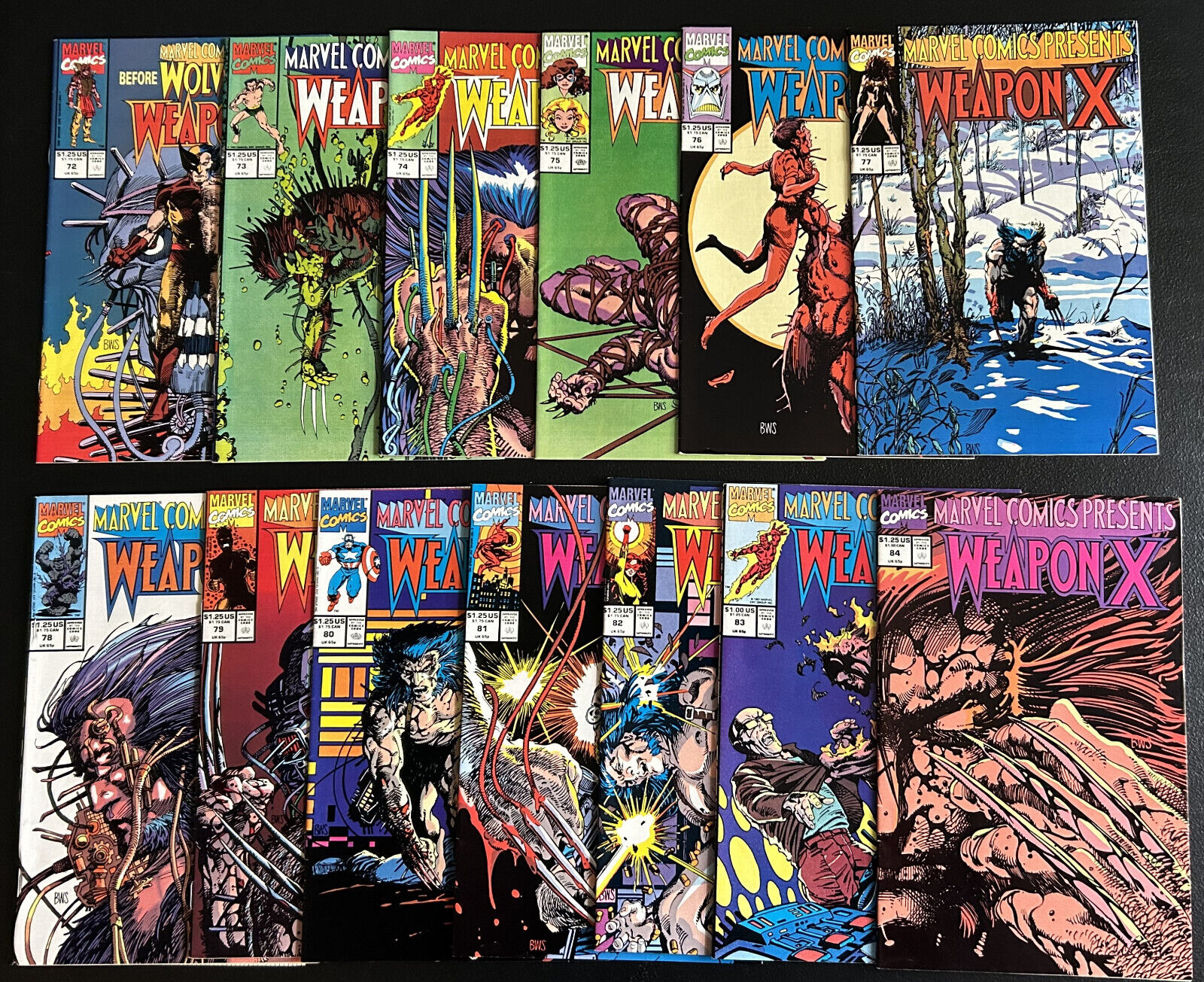 Marvel Comics Presents: Wolverine 72-84 (Entire Weapon X Series) (Lot of 13) 