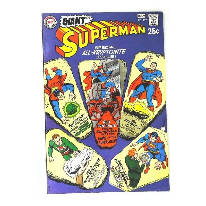 Superman (1939 series) #227 in Fine + condition. DC comics [e 