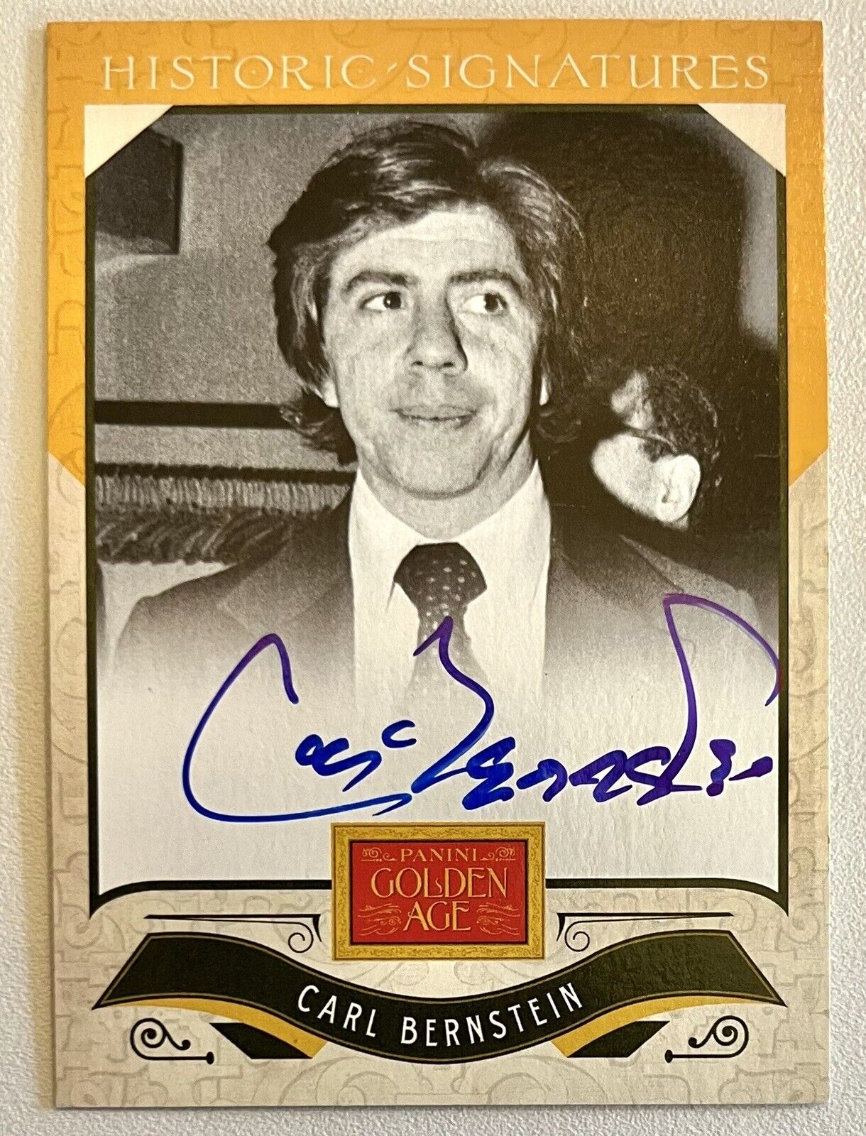 2012 Panini Golden Age Carl Bernstein ON CARD AUTO CB Watergate Reporter Signed