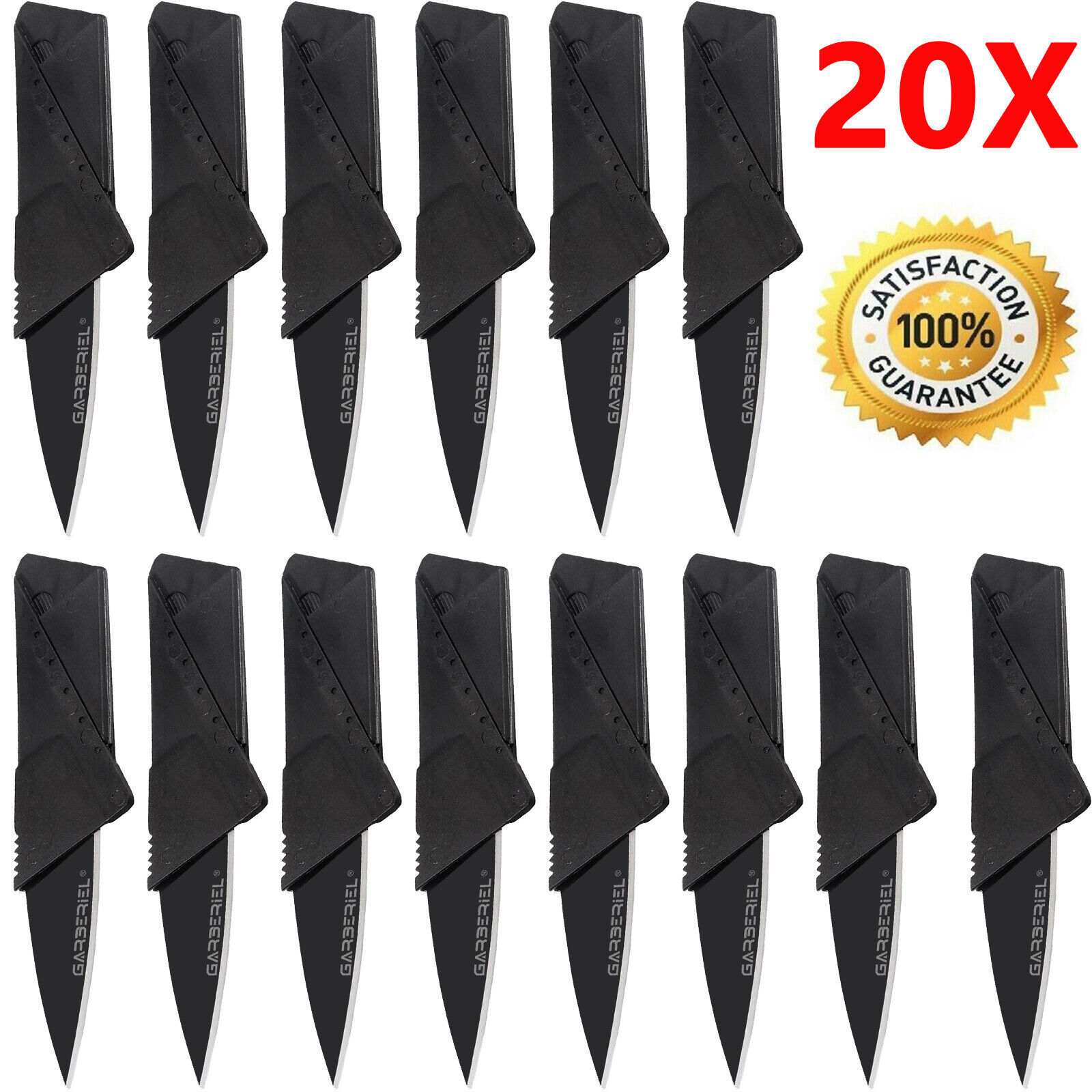 20x Credit Card Folding knives Wallet Sharp Thin Micro Knife Hunting Camping USA