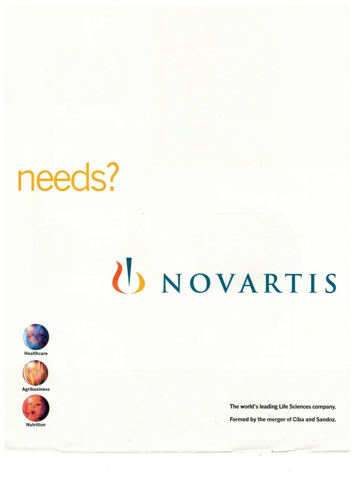 1997 Novartis Protect Crops Life Sciences Two Page Vintage Print Advertisement