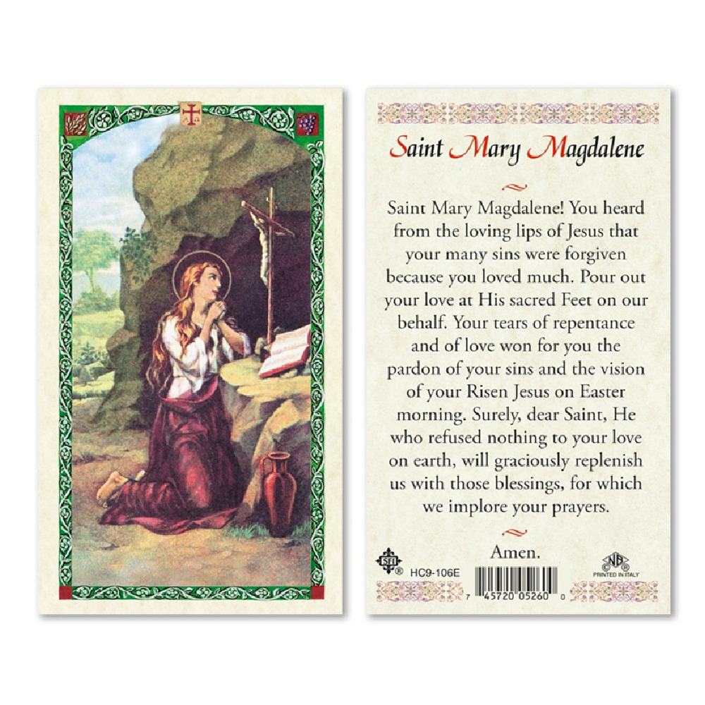 Saint Mary Magdalene - Laminated Prayer Card