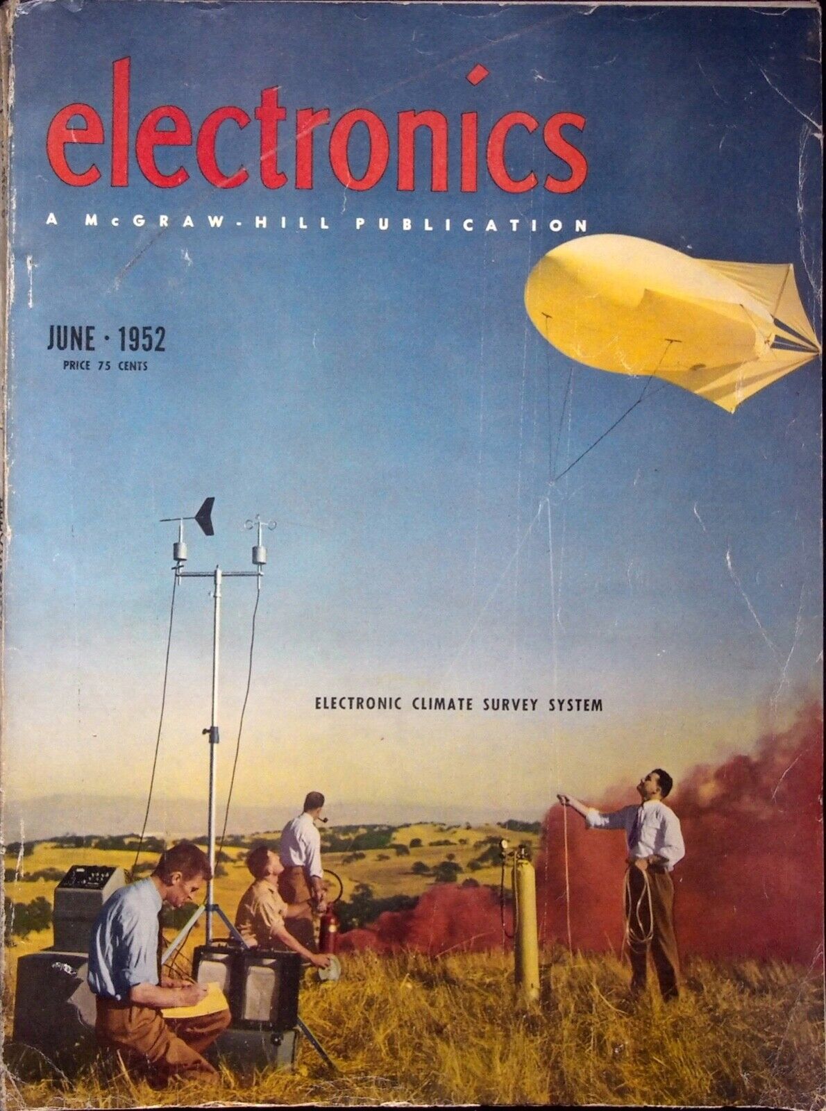 ELECTRONIC CLIMATE SURVEY SYSTEM - ELECTRONICS MAGAZINE, JUNE 1952
