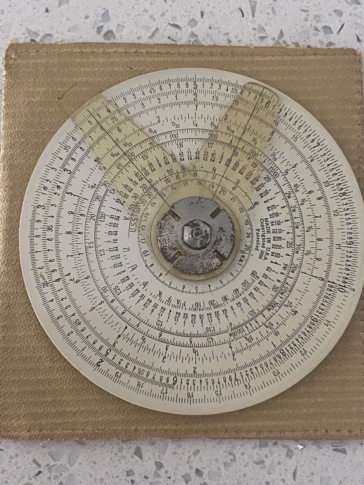 Rare Vintage Dietzgen “Binary Circular Slide Ruler”