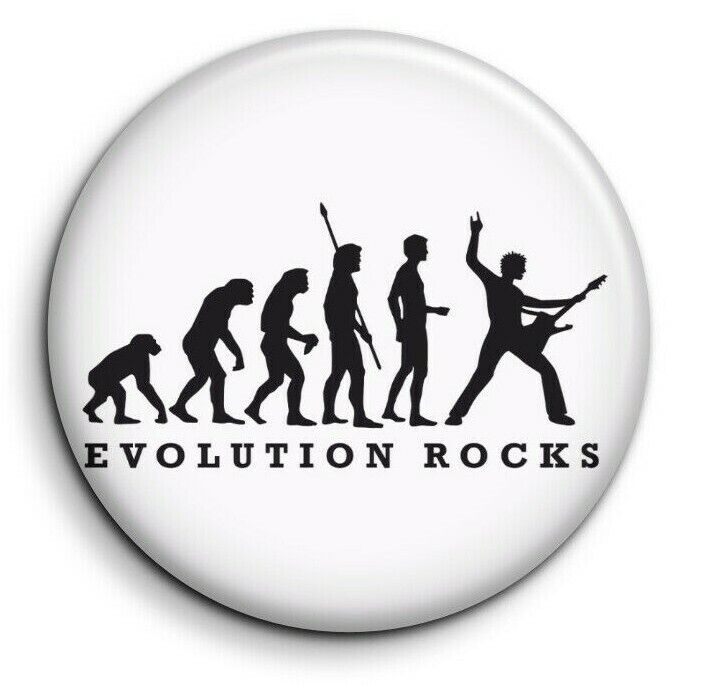 38mm Pin Pin Badge - Music - Evolution Rocks
