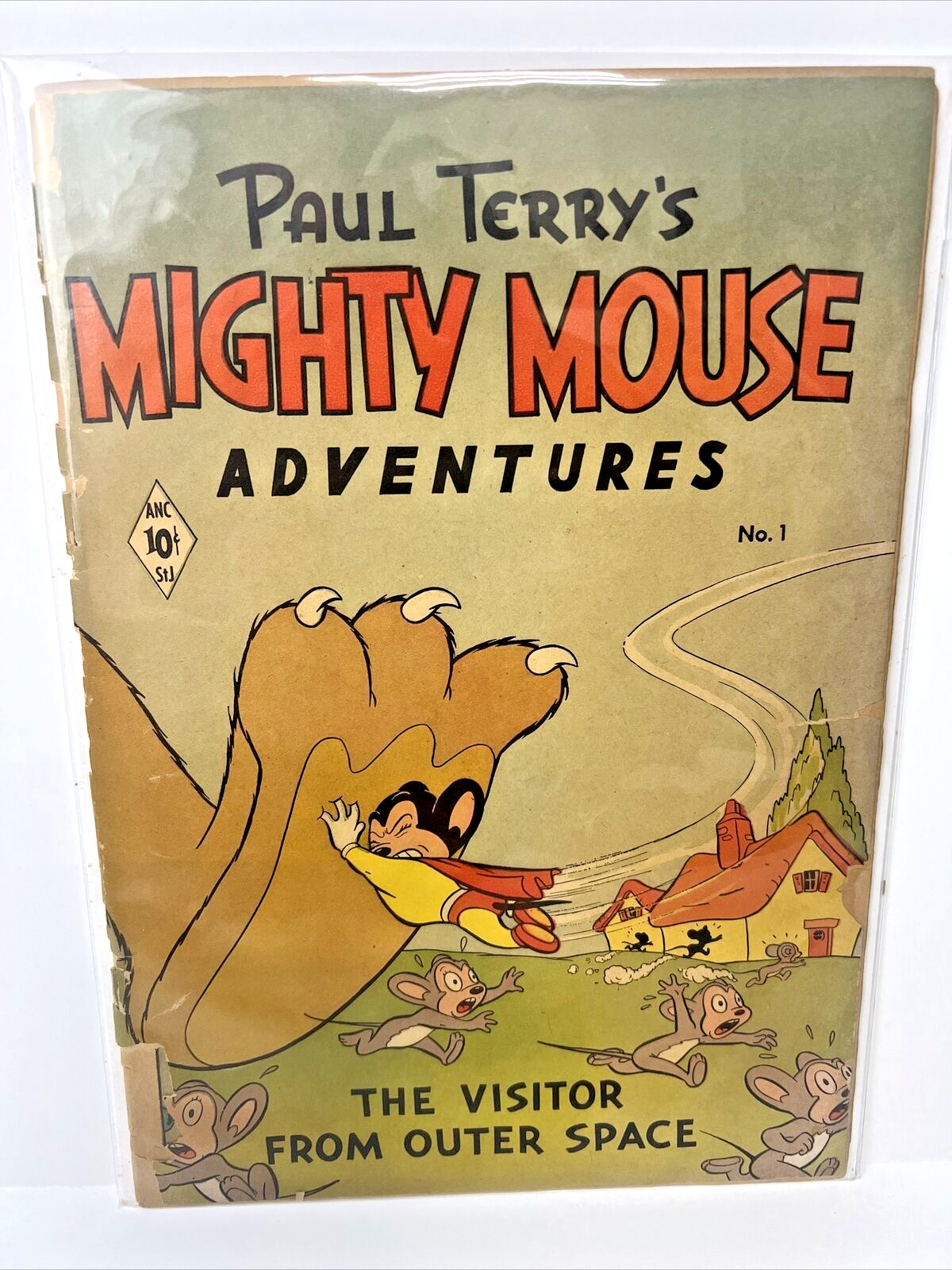 1951 Mighty Mouse Adventures #1 Comic Book Paul Terry St. John Golden Age KEY