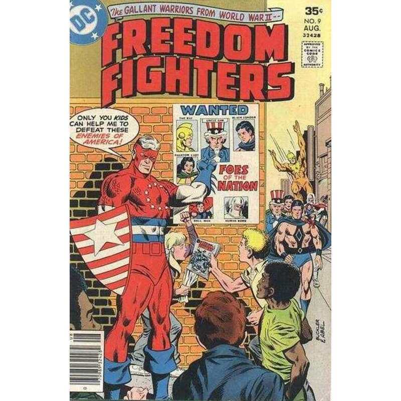 Freedom Fighters (1976 series) #9 in Very Fine condition. DC comics [x,