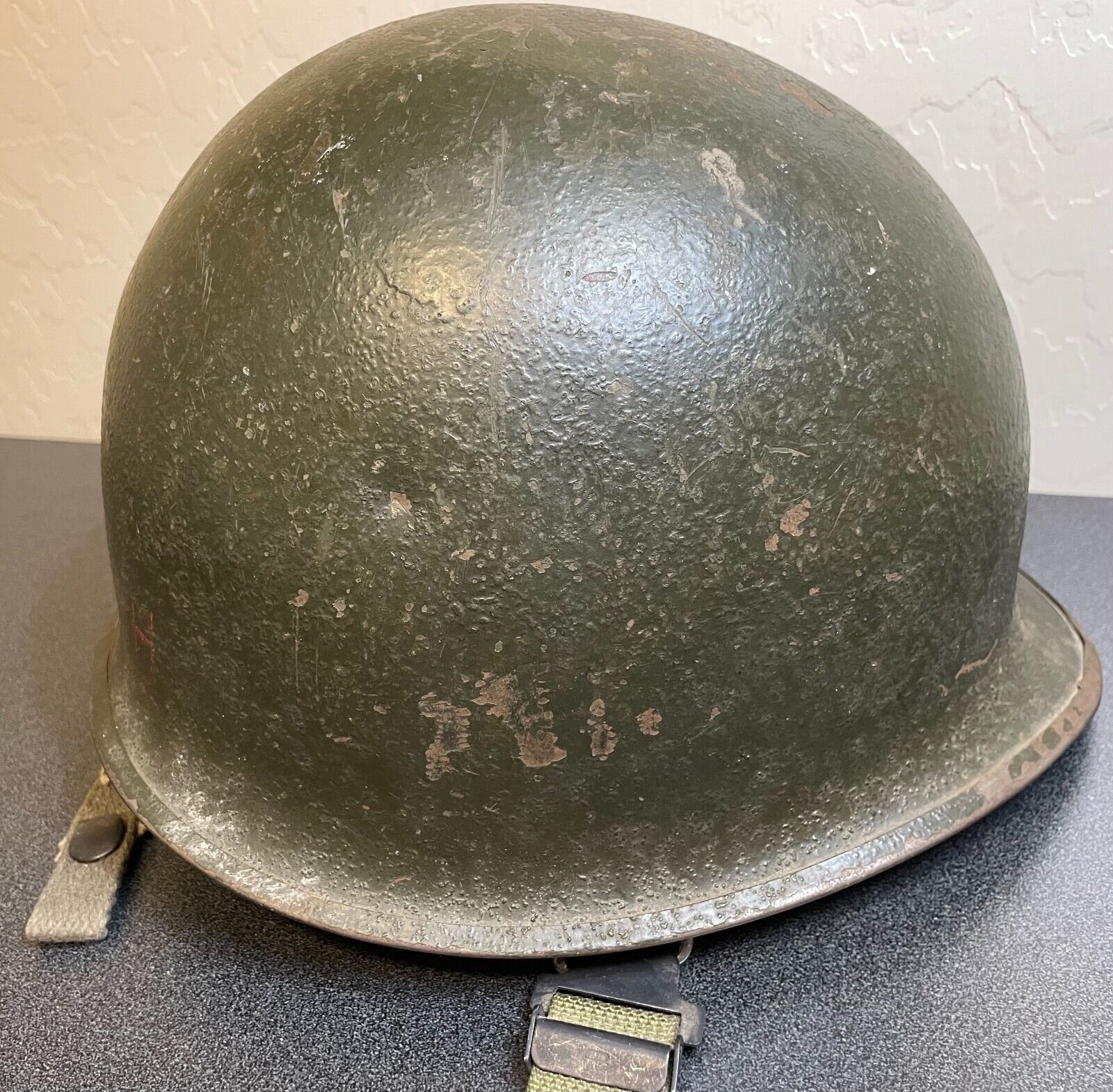 Vintage U.S. Military Army Steel Pot Combat Helmet