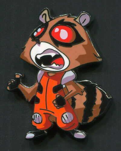 Rocket Raccoon Guardians of Galaxy Chase Marvel Mystery Pin Skottie Young SDCC