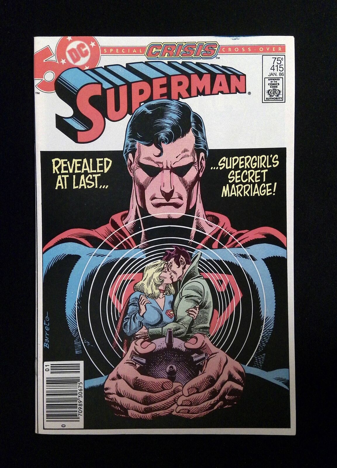 Superman #415  Dc Comics 1986 Vf+ Newsstand