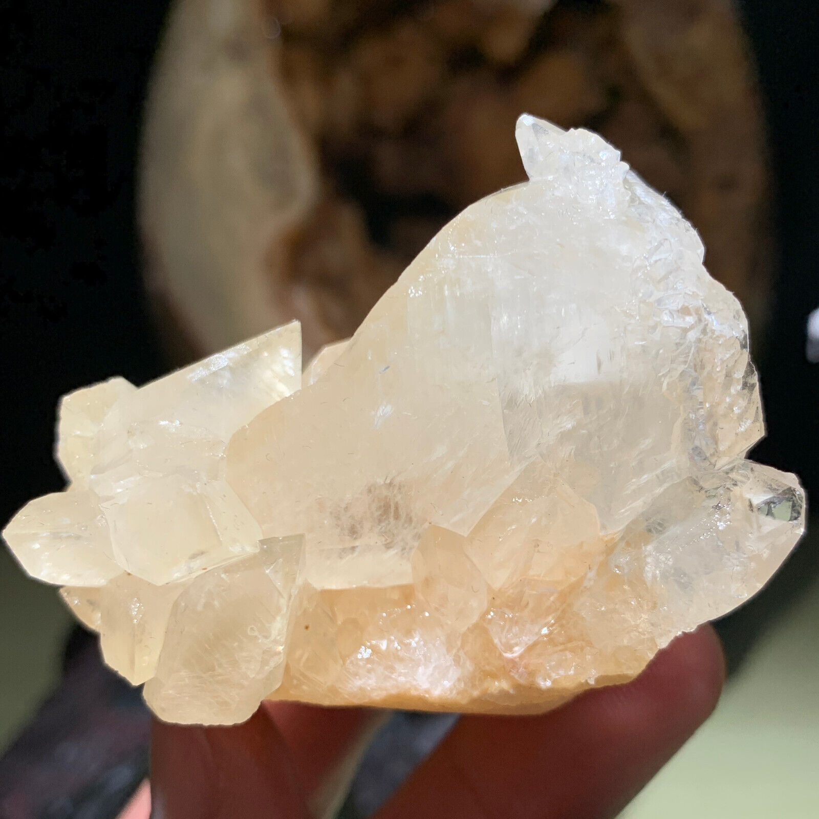 Newly discovered natural rare sheet calcite mineral specimen/C​hina-D657