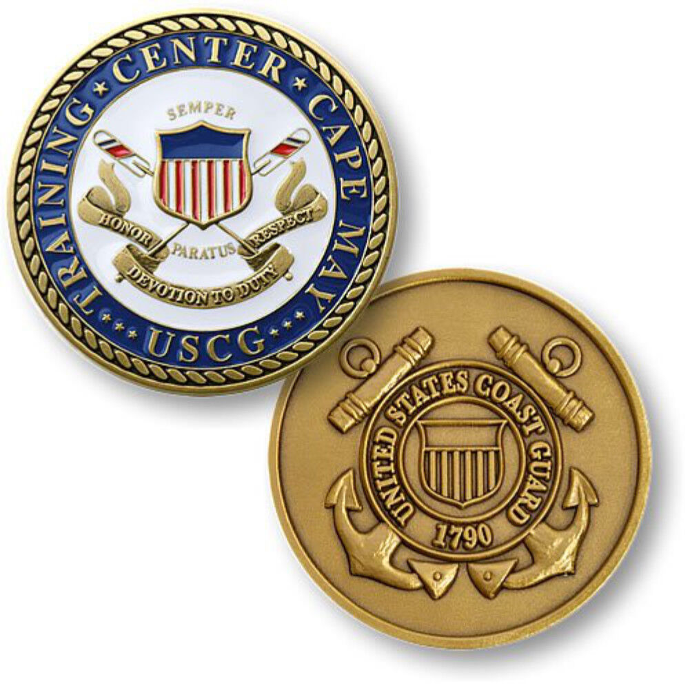 NEW U.S. Coast Guard Training Center Cape May, NJ Challenge Coin.