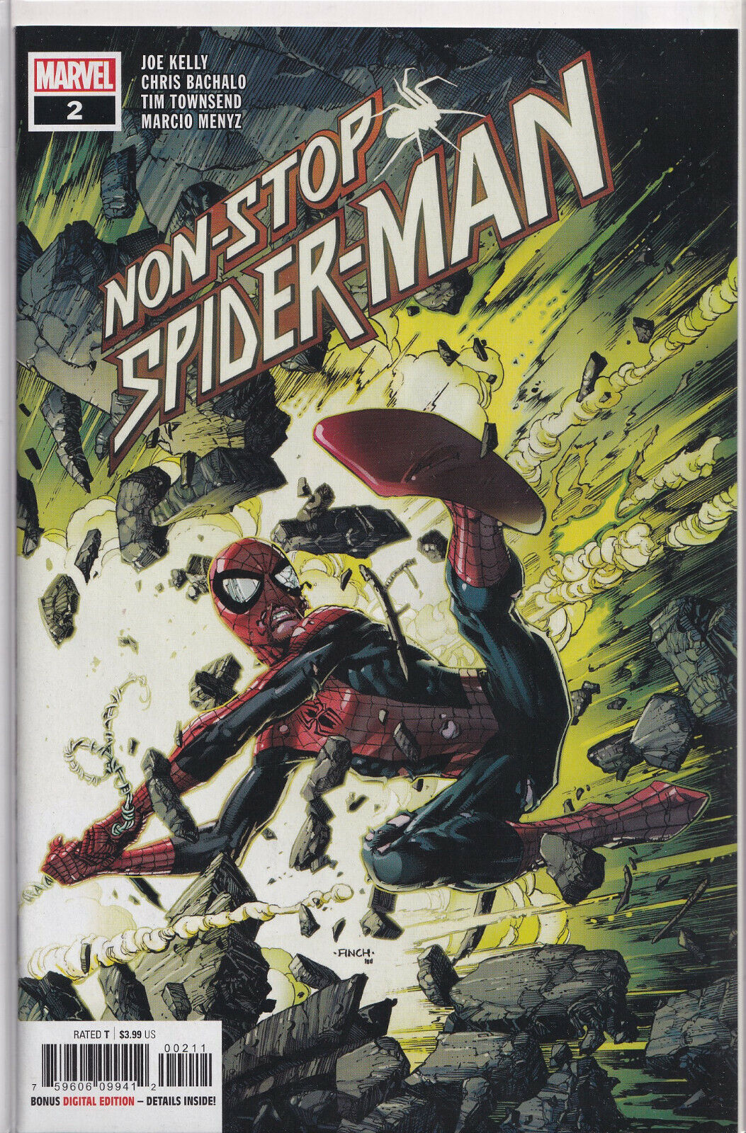 NON-STOP SPIDER-MAN #2 (DAVID FINCH VARIANT) COMIC BOOK ~ Marvel