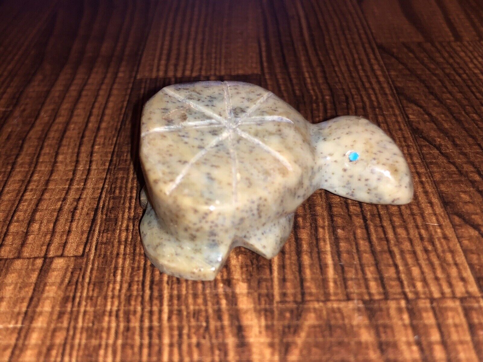 Zuni Carved Stone Turtle Fetish By Sheryl Mahooty - Native American