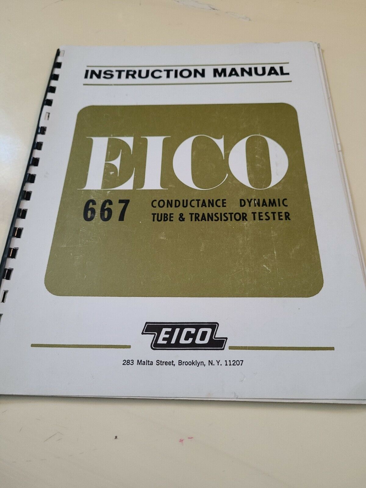 EICO INSTRUCTION MANUAL 667  RARE VTG
