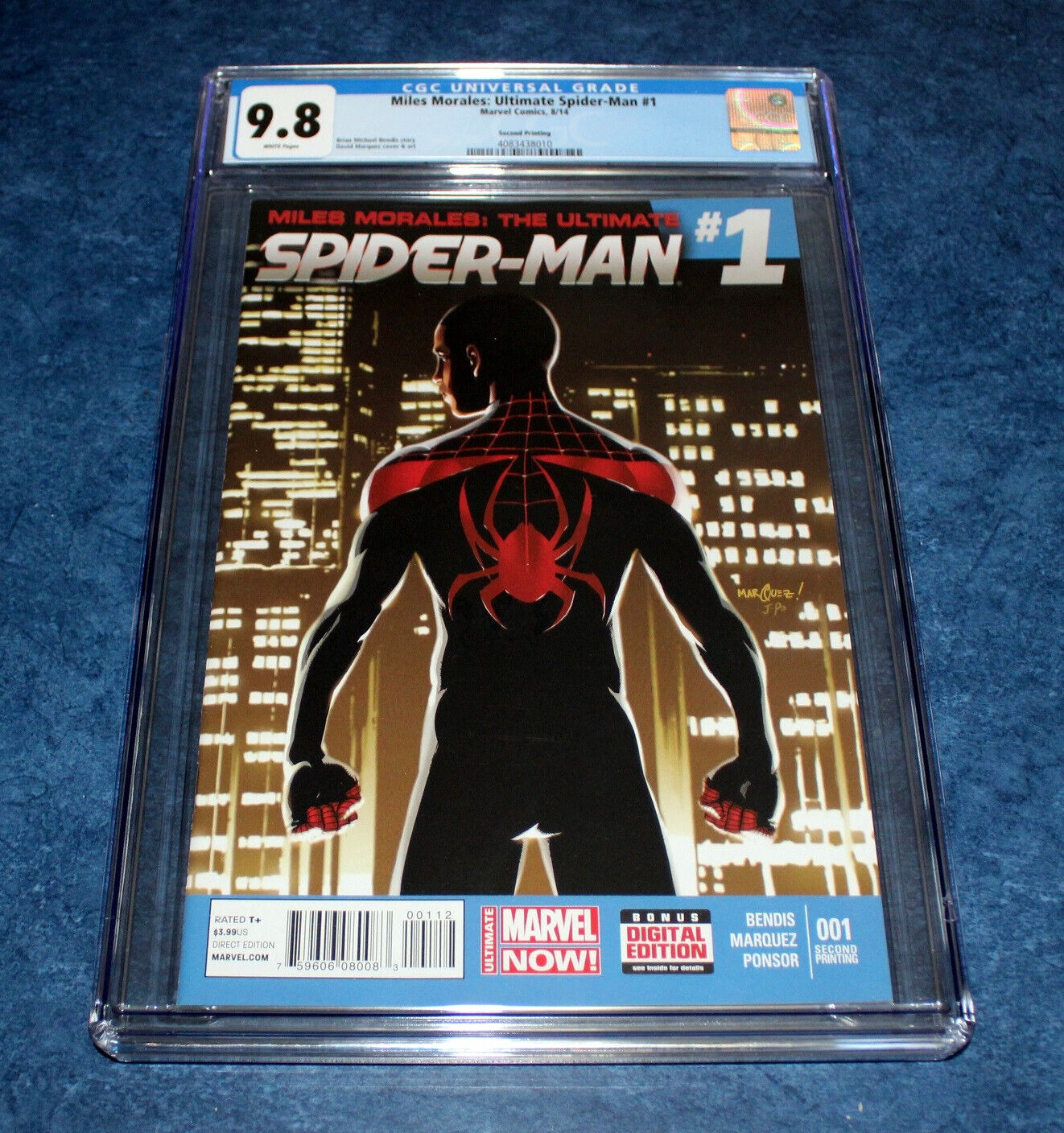 MILES MORALES the ULTIMATE SPIDER-MAN #1 2nd print CGC 9.8 MARVEL 2014 RARE NM/M