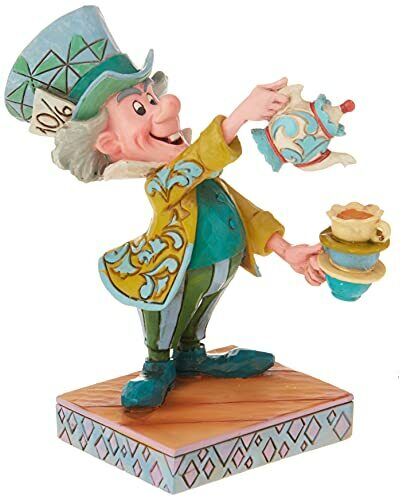 Jim Shore Disney Traditions Alice in Wonderland Mad Hatter with Tea 6001273
