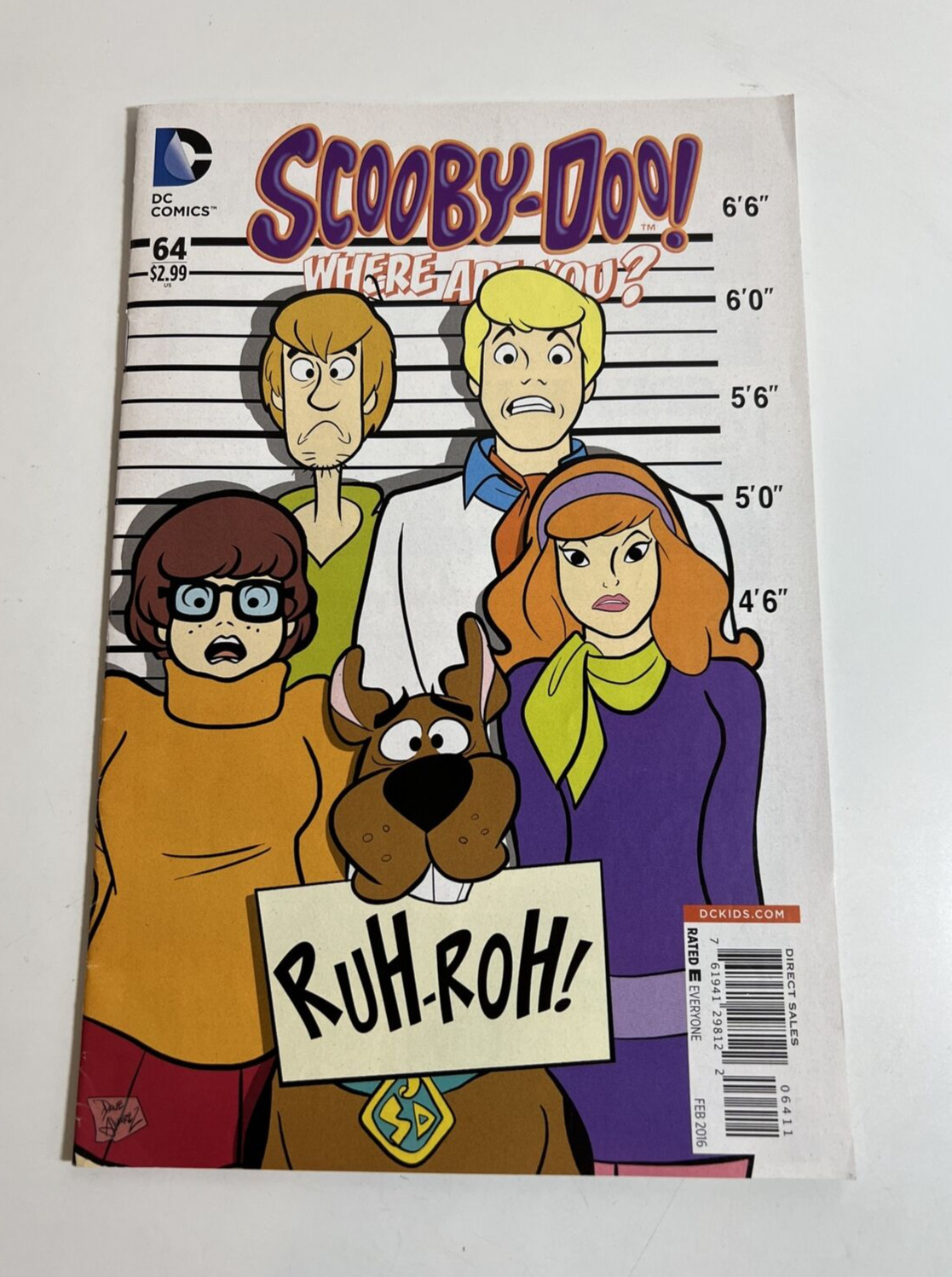 DC Comics Scooby-Doo: Where Are You? Issue #64 (2016) Mug shot Cover