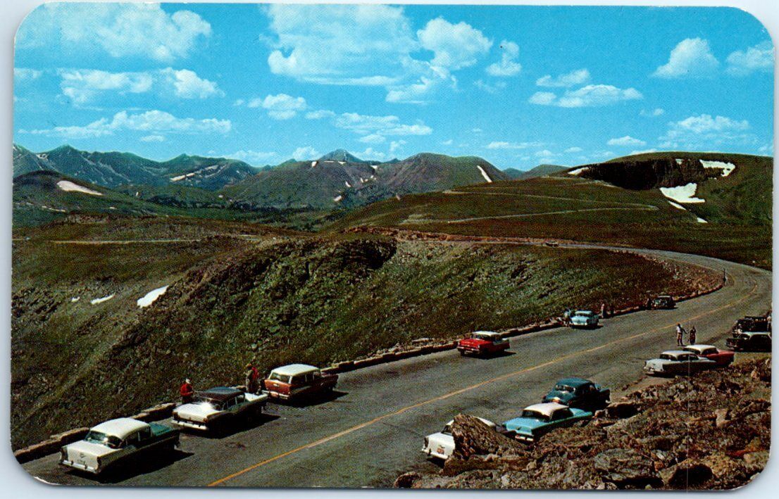 Postcard Tundra Curves on the Trail Ridge Road, Rocky Mountain National Park