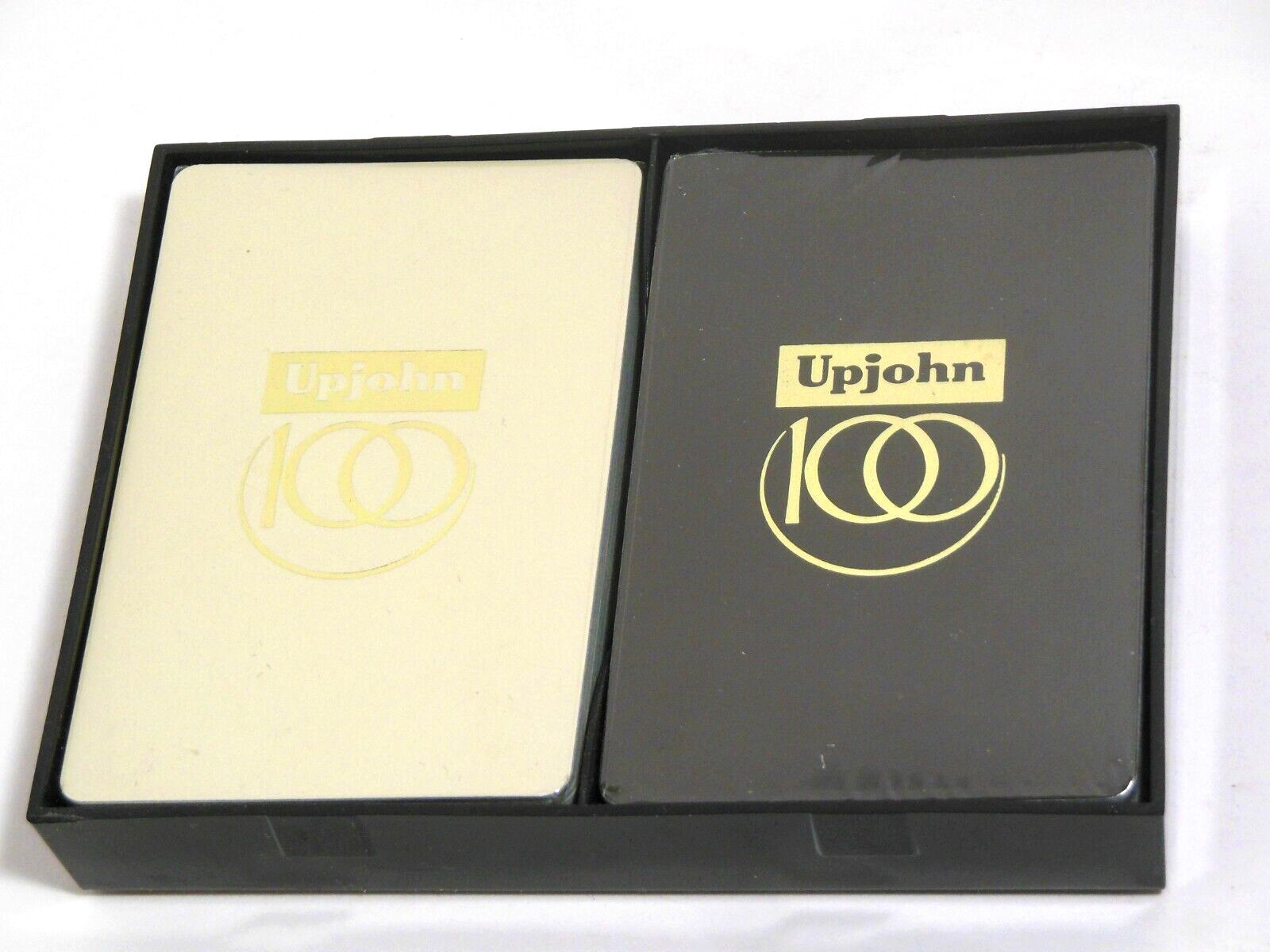 New UPJOHN Pharmaceutical Company Playing Cards 100th Anniversary Two Decks 1986