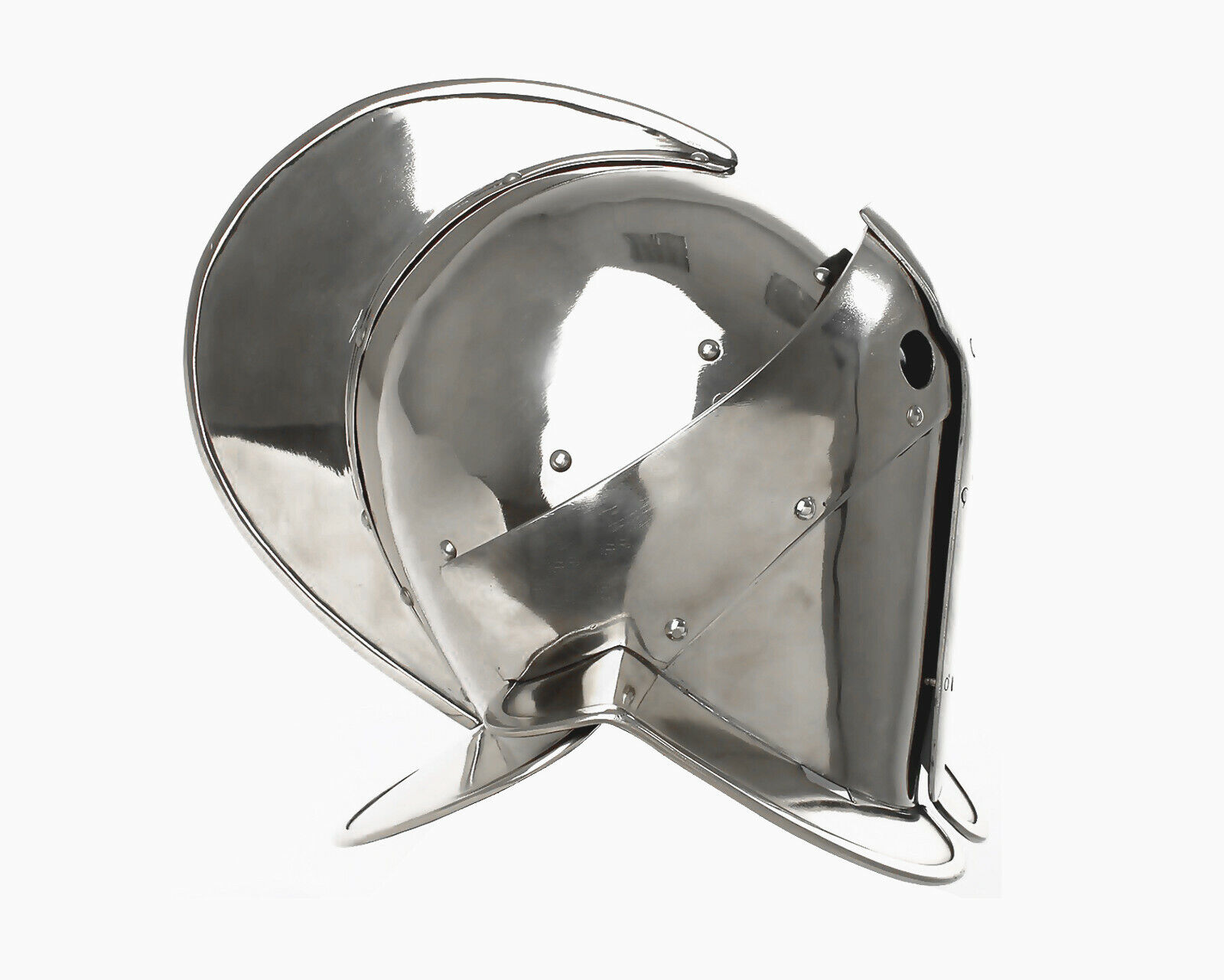 16 Gauge Medieval Roman Armour  SCA Gladiator Stainless Steel Secutor Helmet 