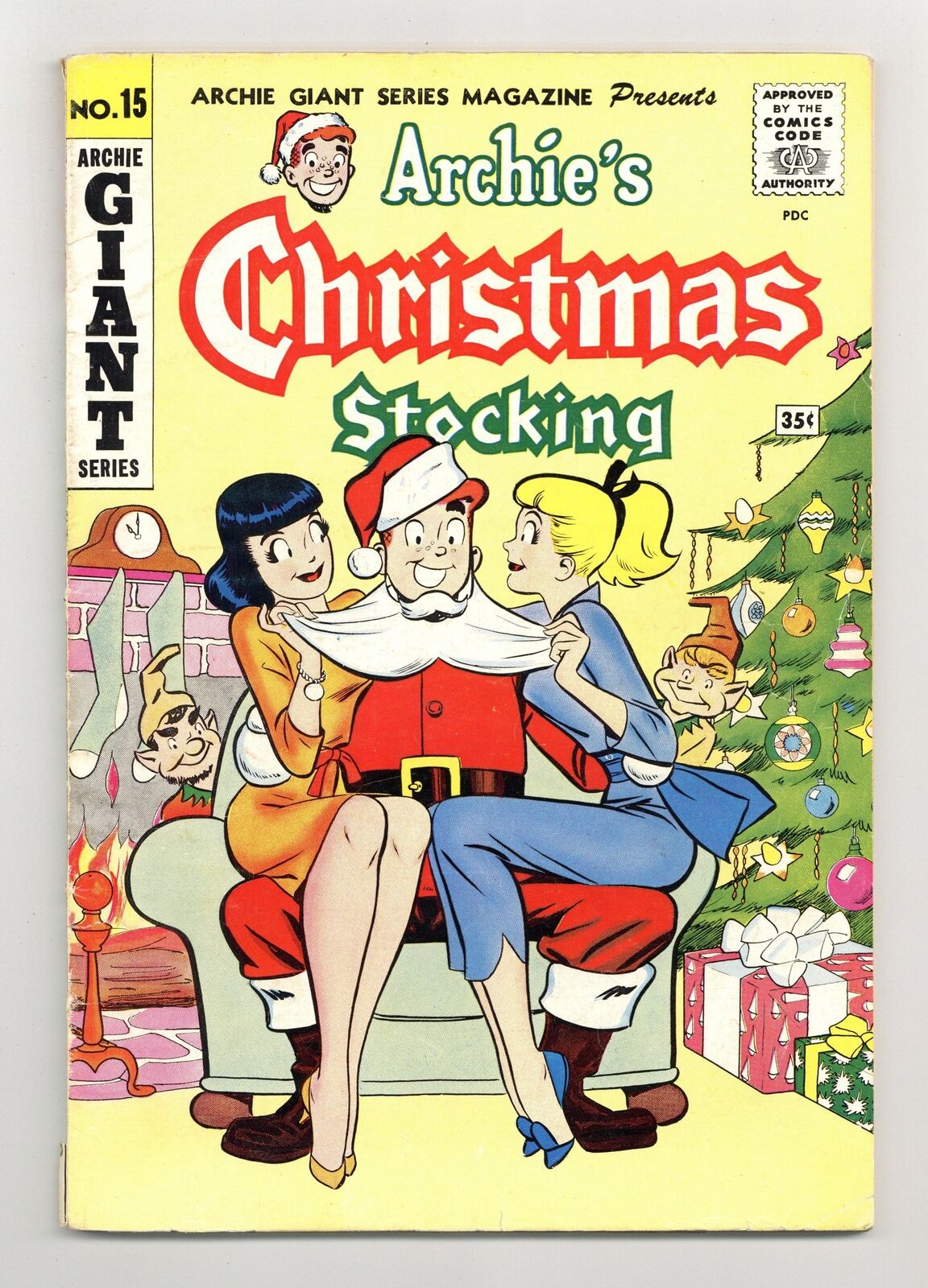 Archie Giant Series Canadian Price Variant #15 GD+ 2.5 1962