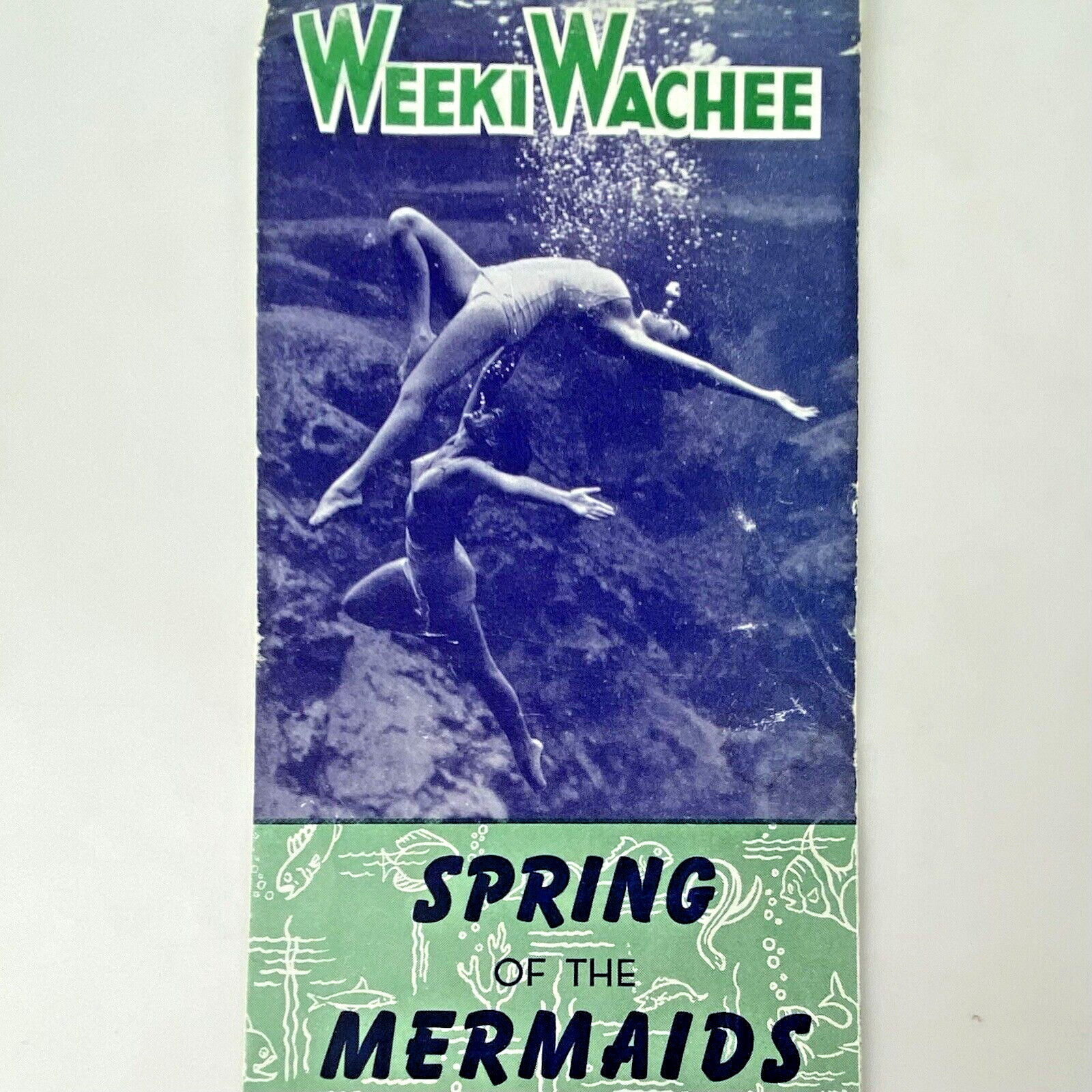 1950's FLORIDA WEEKI WACHEE SPRING OF MERMAIDS BROCHURE FL Women Swimsuit Vtg