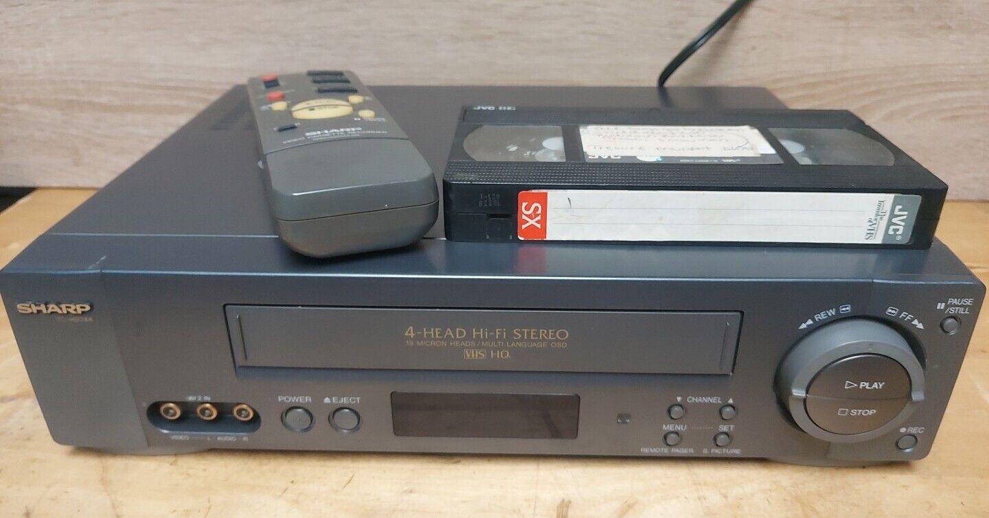 Sharp VC-H9744U H9788U Video Cassette Recorder With Remote TESTED RARE UNIT