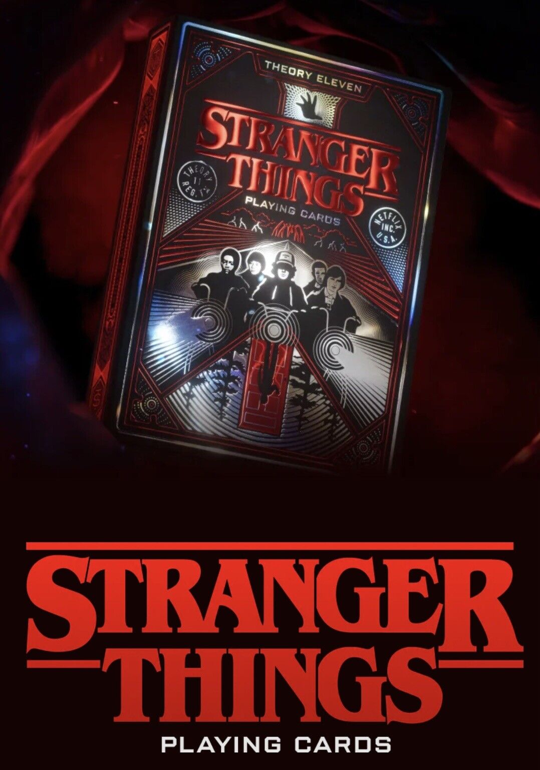 STRANGER THINGS HOLO TUCK Theory 11 Luxury Ltd Edt Playing Cards  Sold Out