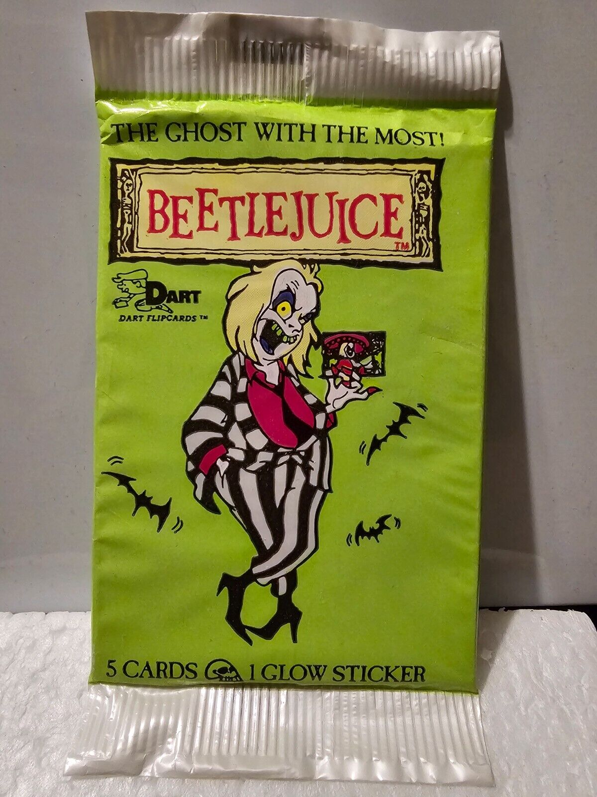 1990 Dart Beetlejuice Sealed Trading Card Pack NEW