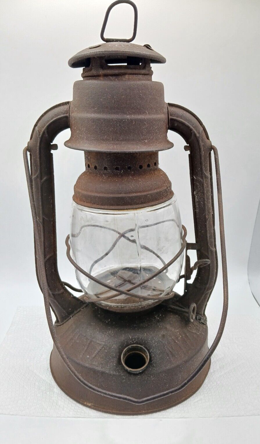Vintage Dietz Little Wizard Kerosene Lantern Great Patina 11.5\