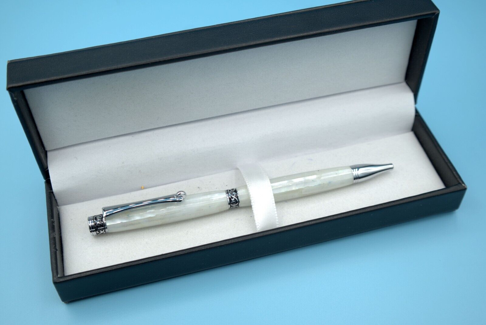 Chic-Line V2 Slimline Ballpoint Pen with Mother of Pearl MOP Abalone