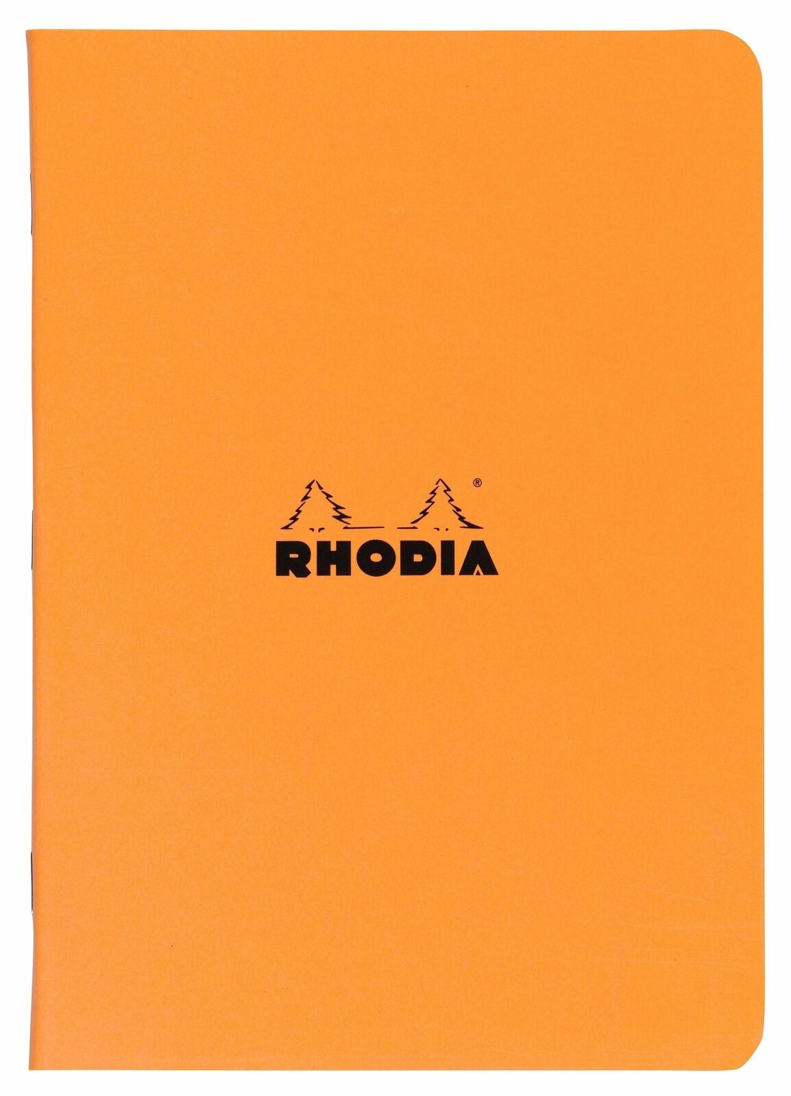 Rhodia Staplebound Orange Lined Notebook 8 1/4 X 11