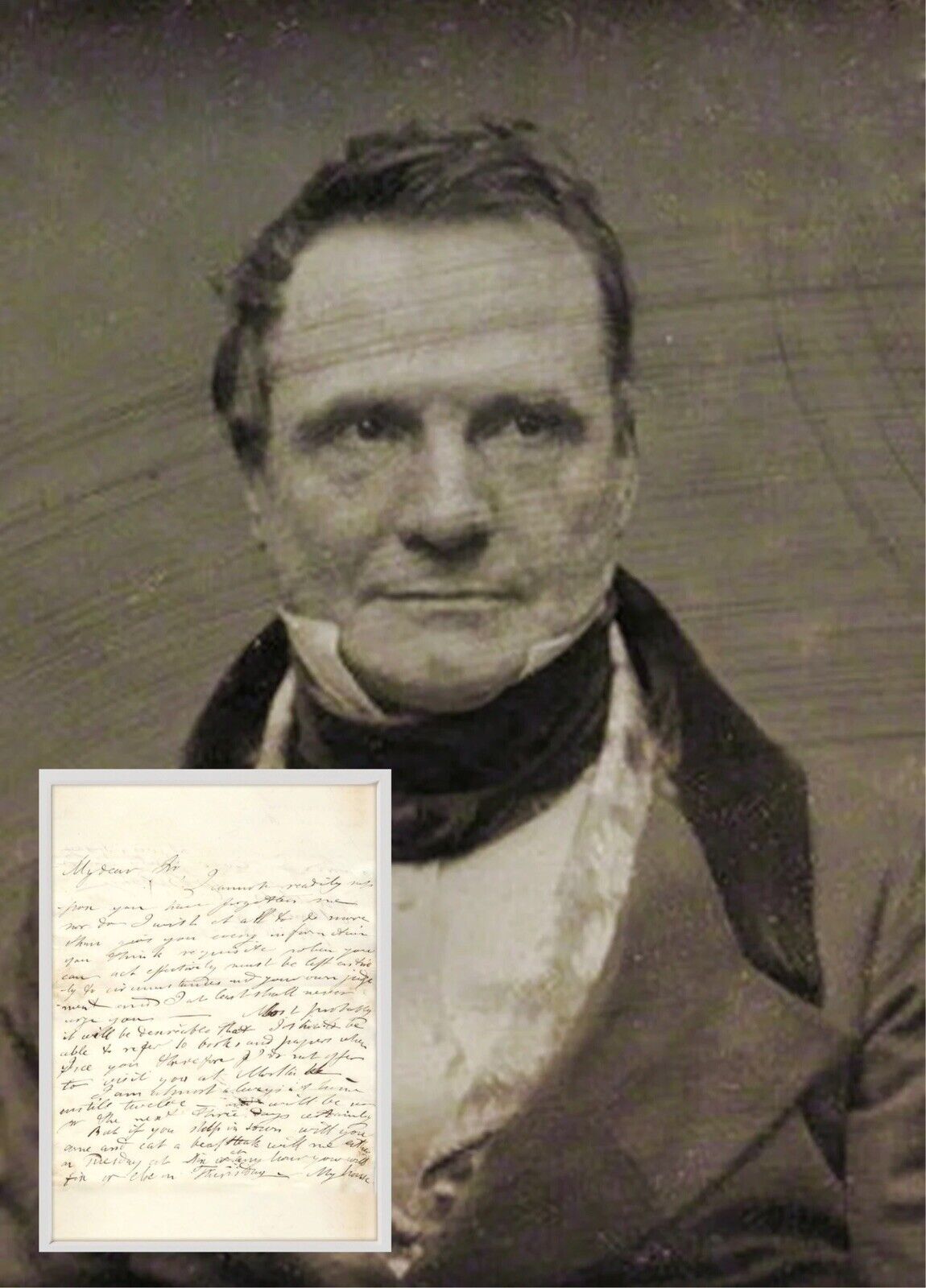 Rare 1838 Signed CHARLES BABBAGE Historical Content FATHER OF THE COMPUTER