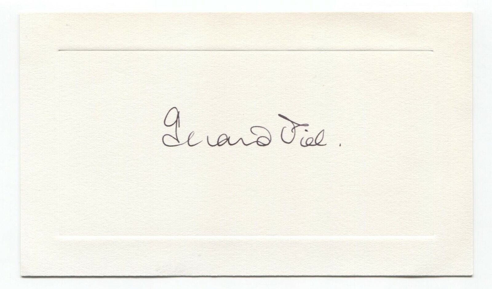 Gerald Piel Signed Card Autographed Signature Publisher Scientific American
