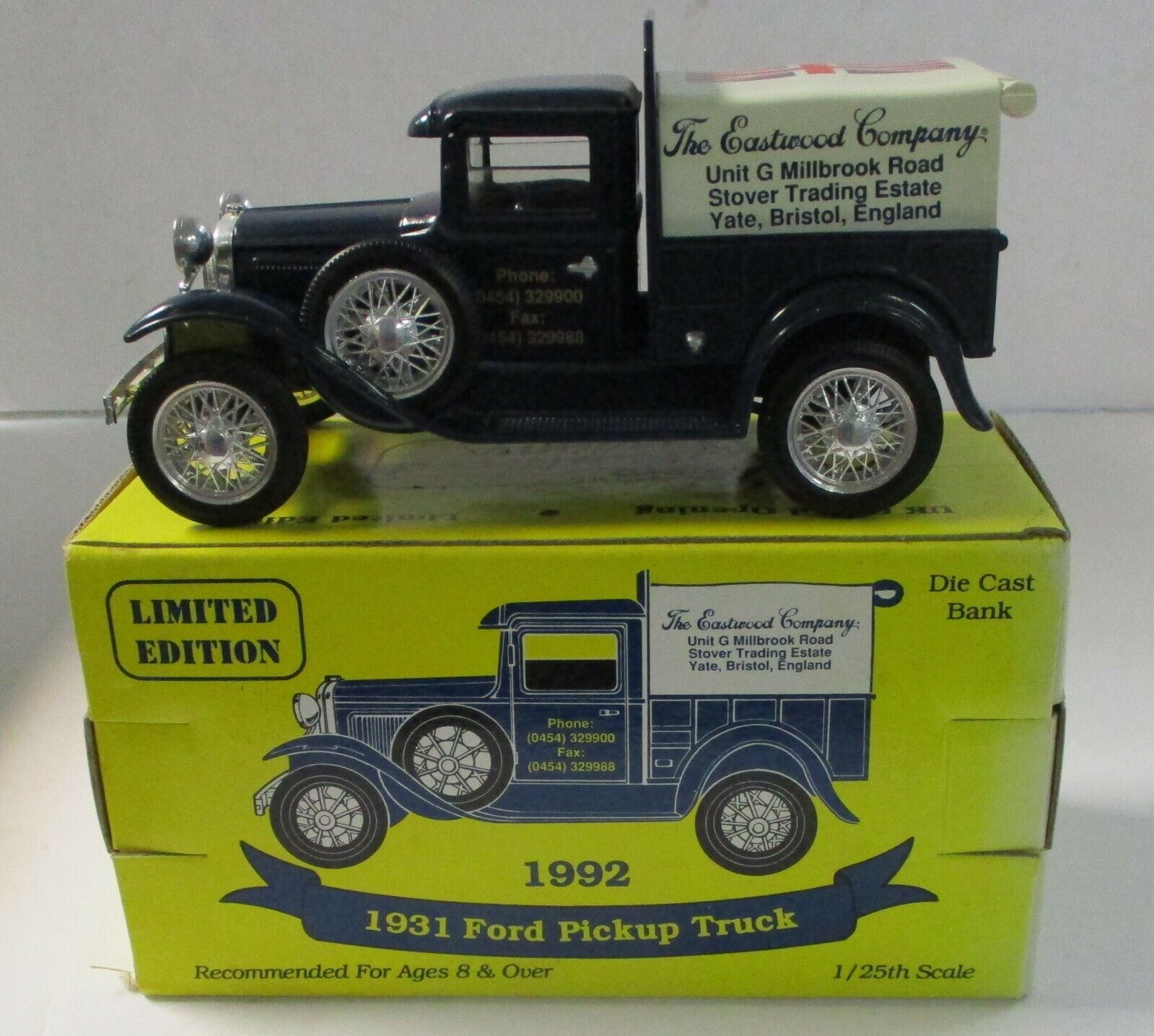 Eastwood Company Diecast 1931 Pickup Truck  - Eastwood Co. - Pre Owned