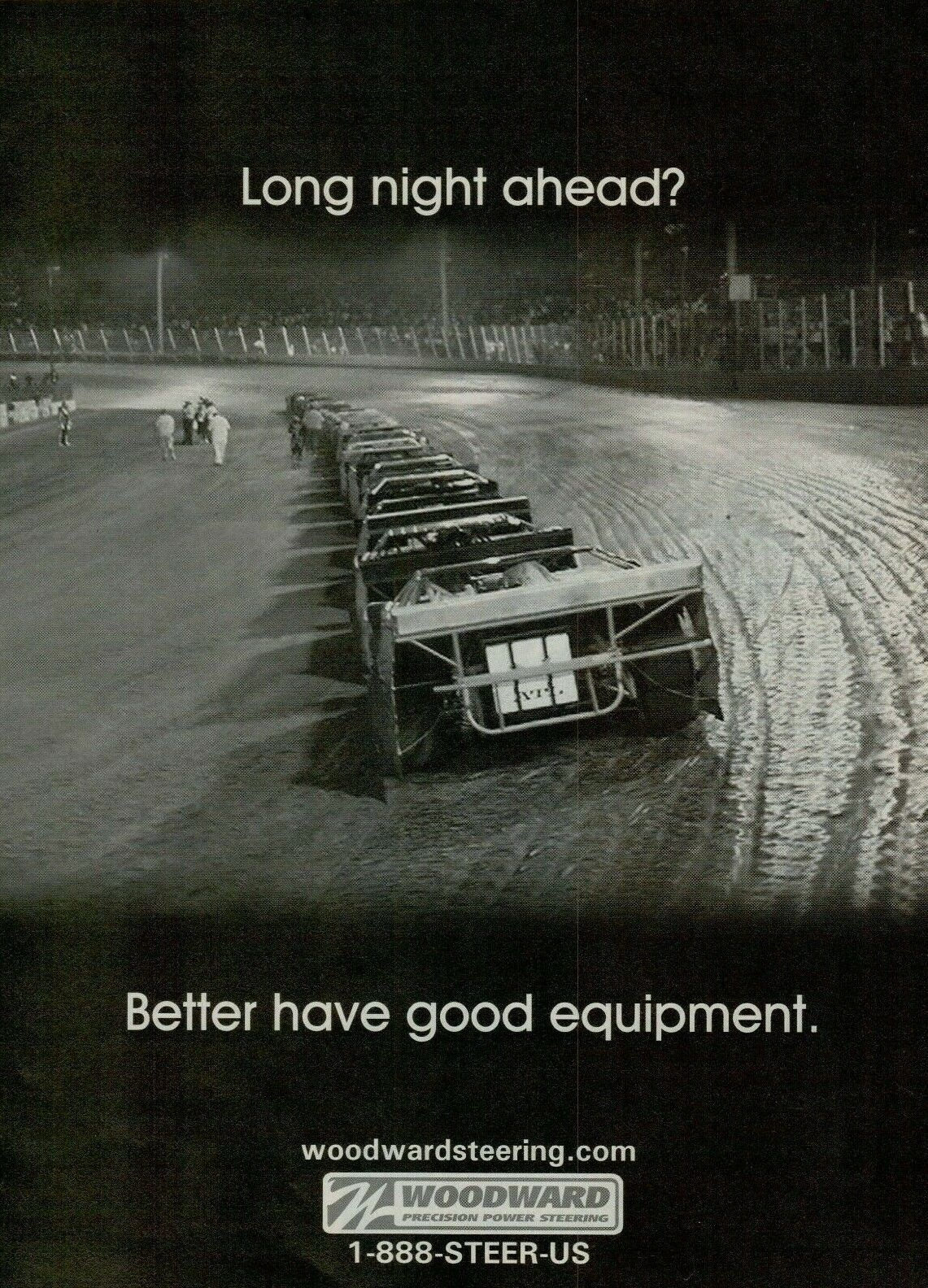 2006 Woodward Precision Power Steering Dirt Track Oval Racing Vintage Print Ad