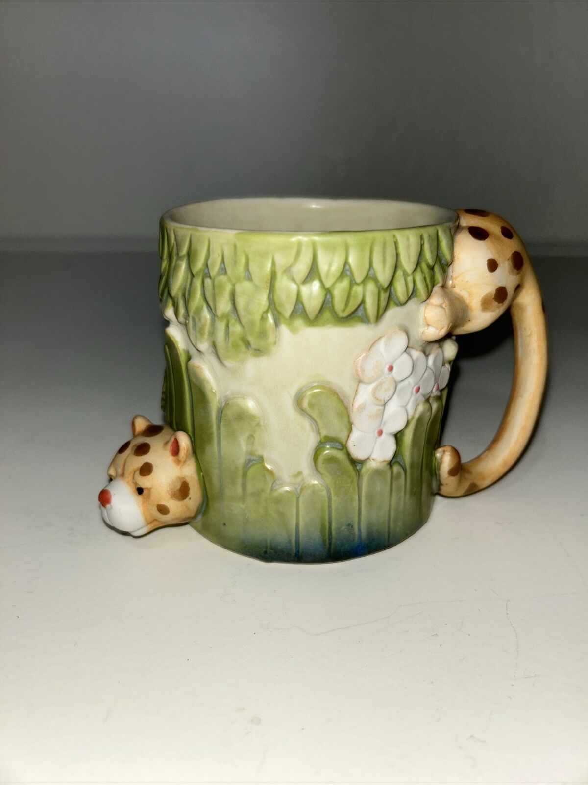 Takahashi Leopard Flowers 3D 2 Cup Mug