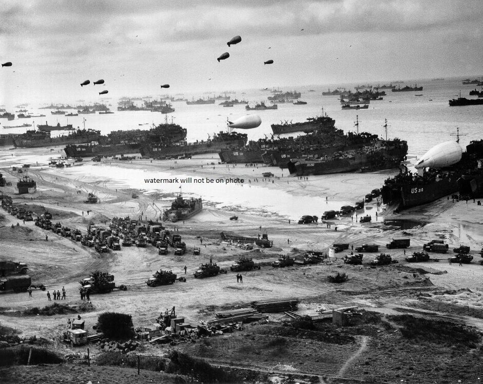 U.S. Forces landing on Omaha Beach Normandy D-Day 8\
