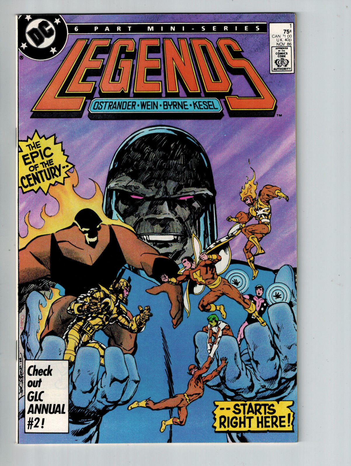 LEGENDS #1 Comics 1st Appearance of Amanda Waller Suicide Squad Darkseid Movie
