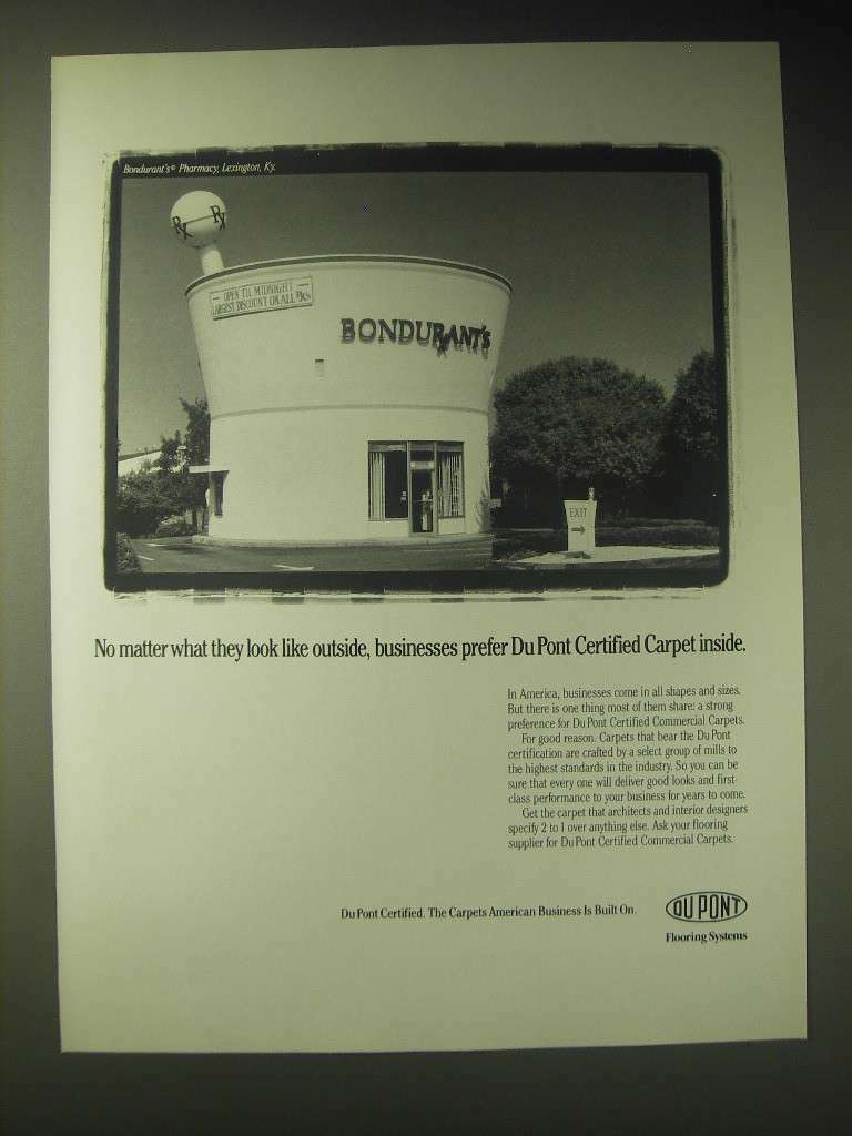 1989 Du Pont Certified Commercial Carpets Ad