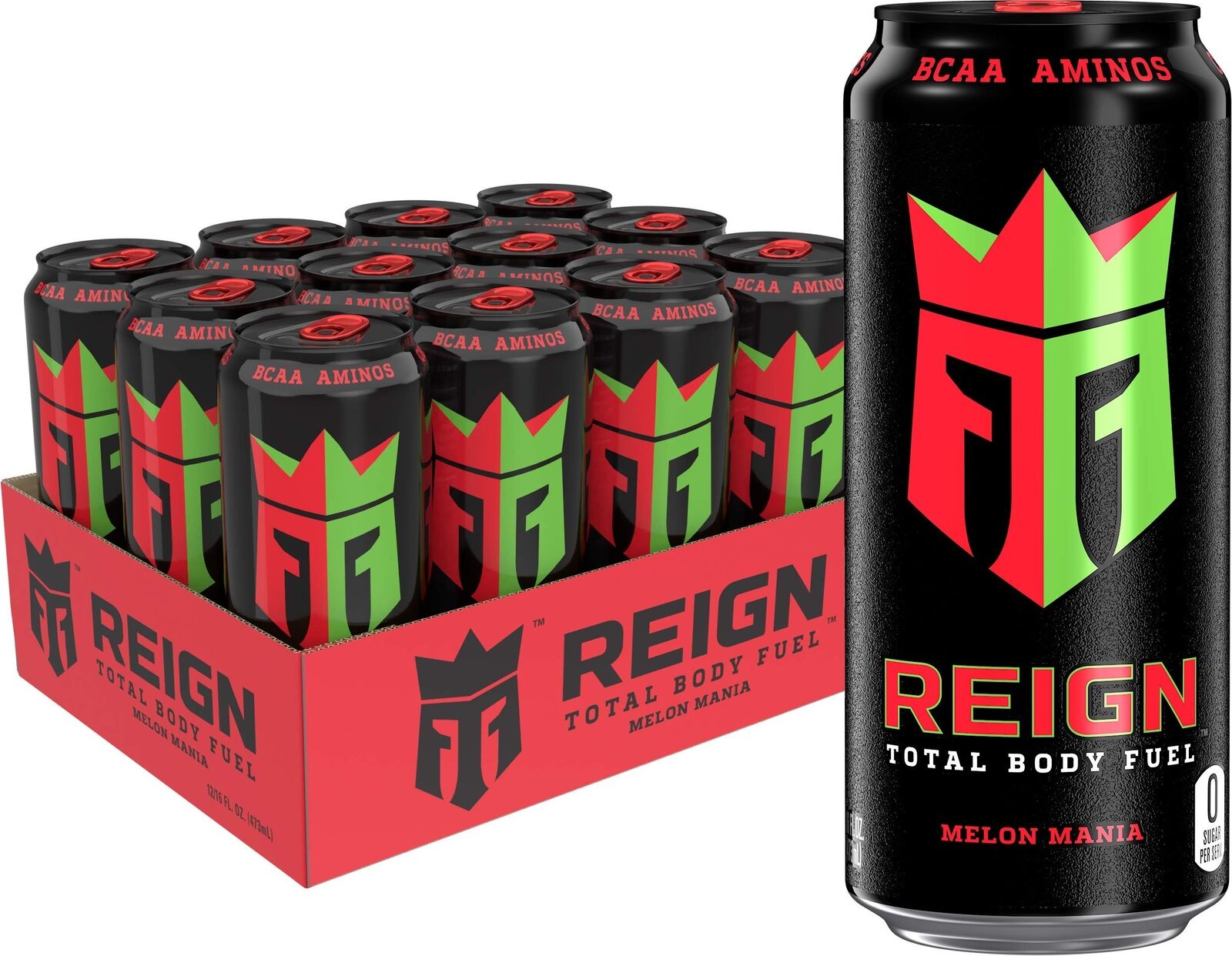 Reign Total Body Fuel, Melon Mania, Fitness & Performance Drink, 16 Fl Oz (Pa...